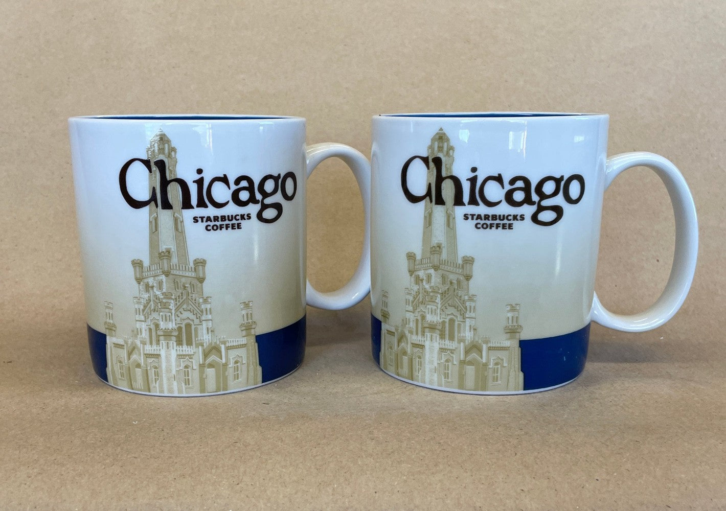 Starbucks Global Icon Collector Series Chicago Mugs-2012 Pair